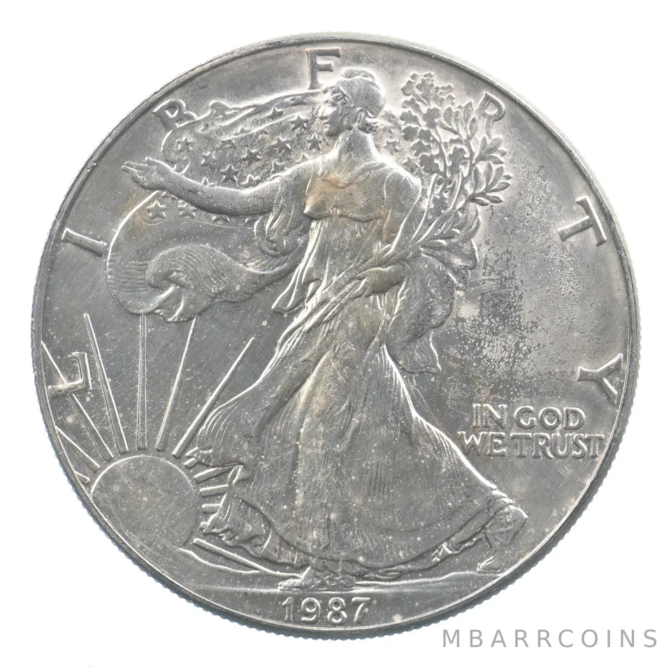 Better Date 1987 American Silver Eagle 1 Troy Oz .999 Fine Silver *754