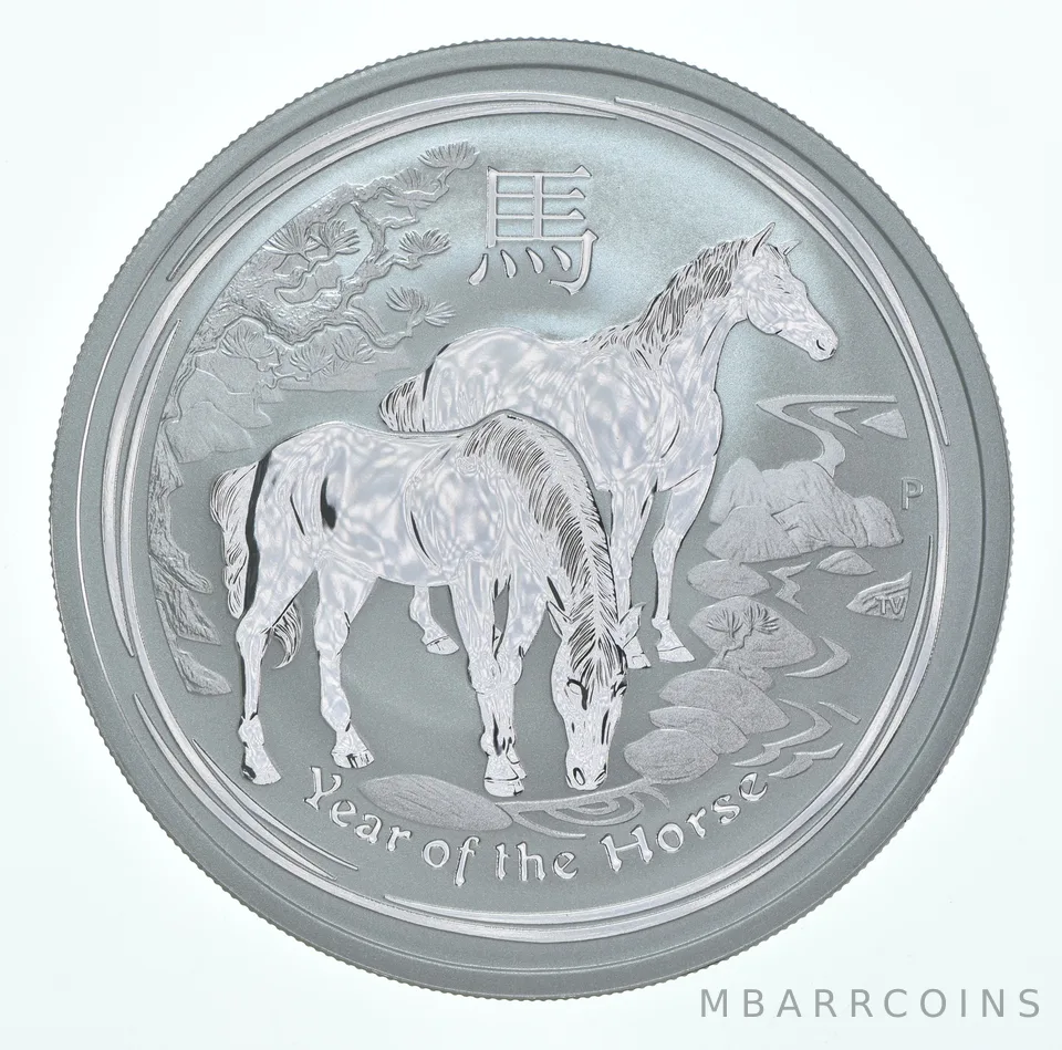 2014 P Australia 2 Dollars Silver Lunar Year Of The Horse 2 Oz