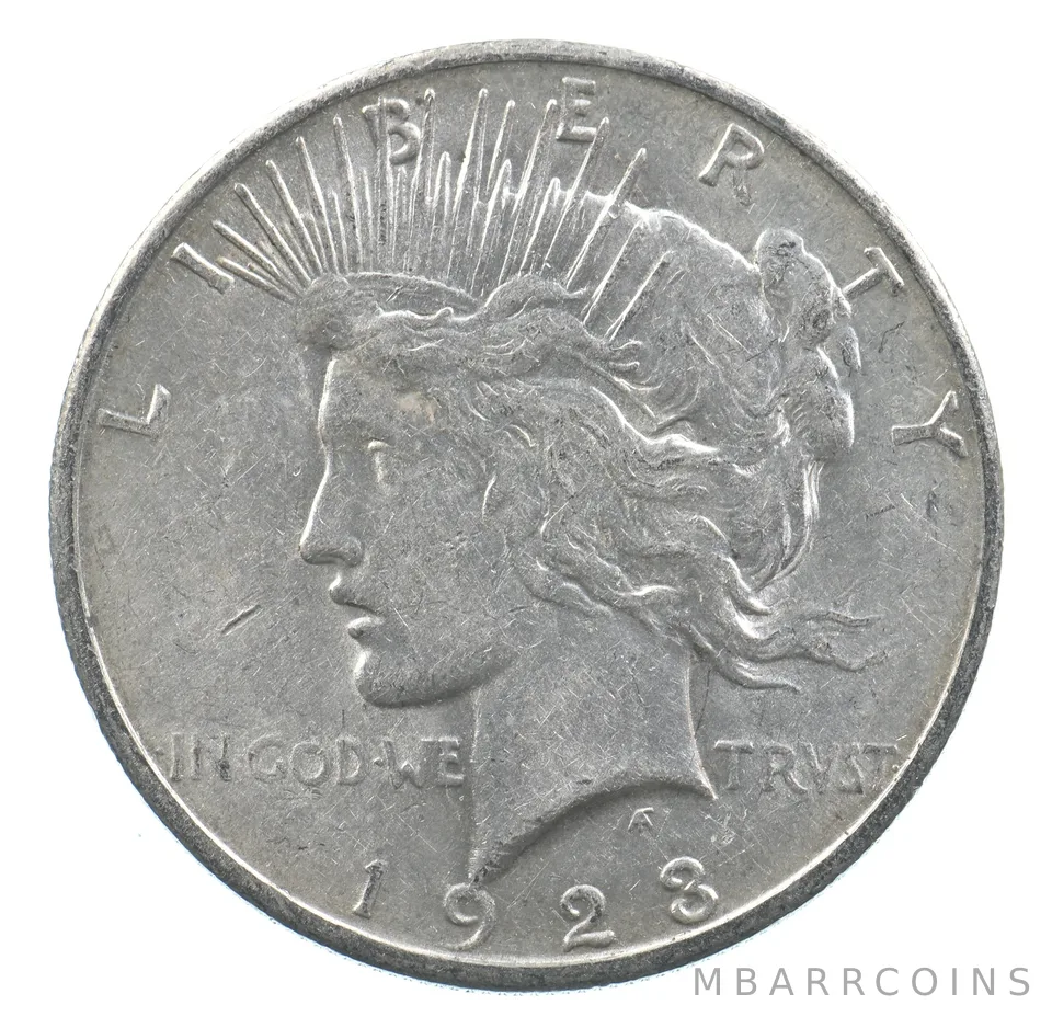 Early - 1923-S Peace Silver Dollar - 90% US Coin *473