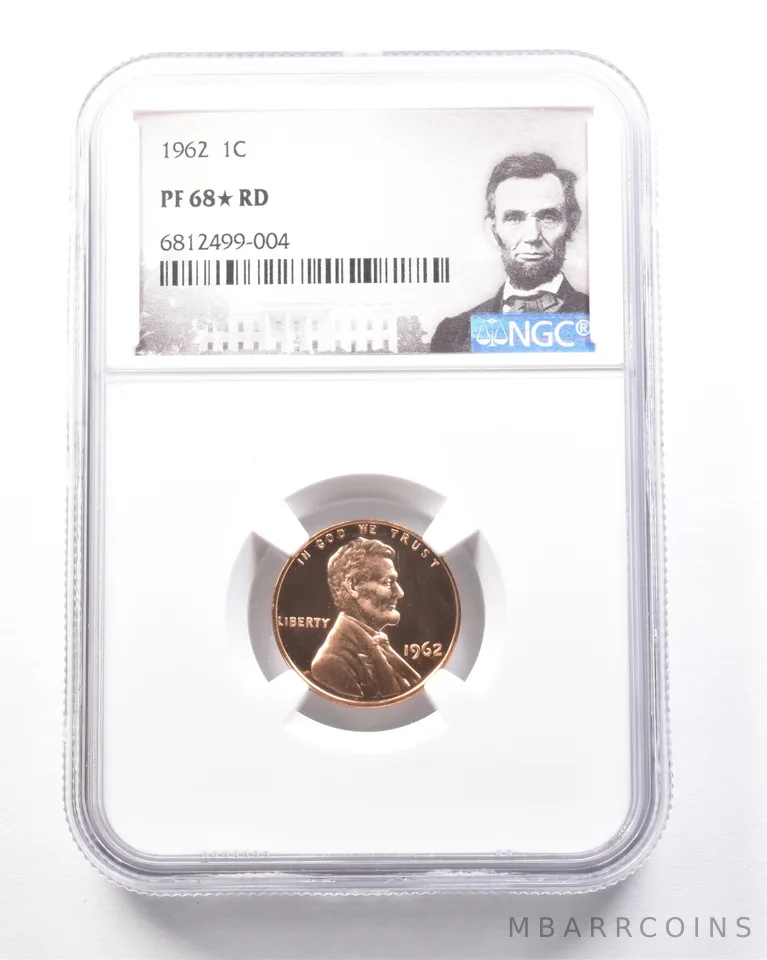 1962 Lincoln Memorial Cent PF68* STAR RD NGC *7799