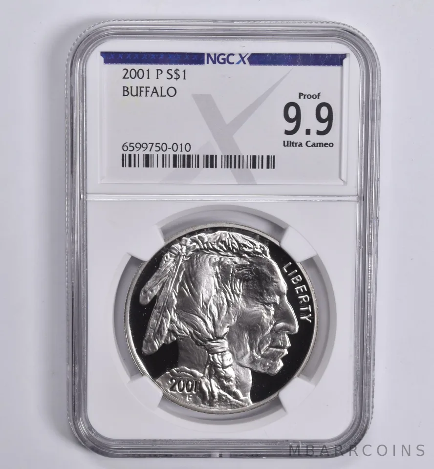 2001-P Buffalo Commemorative Dollar Proof 9.9 NGC X NGCX
