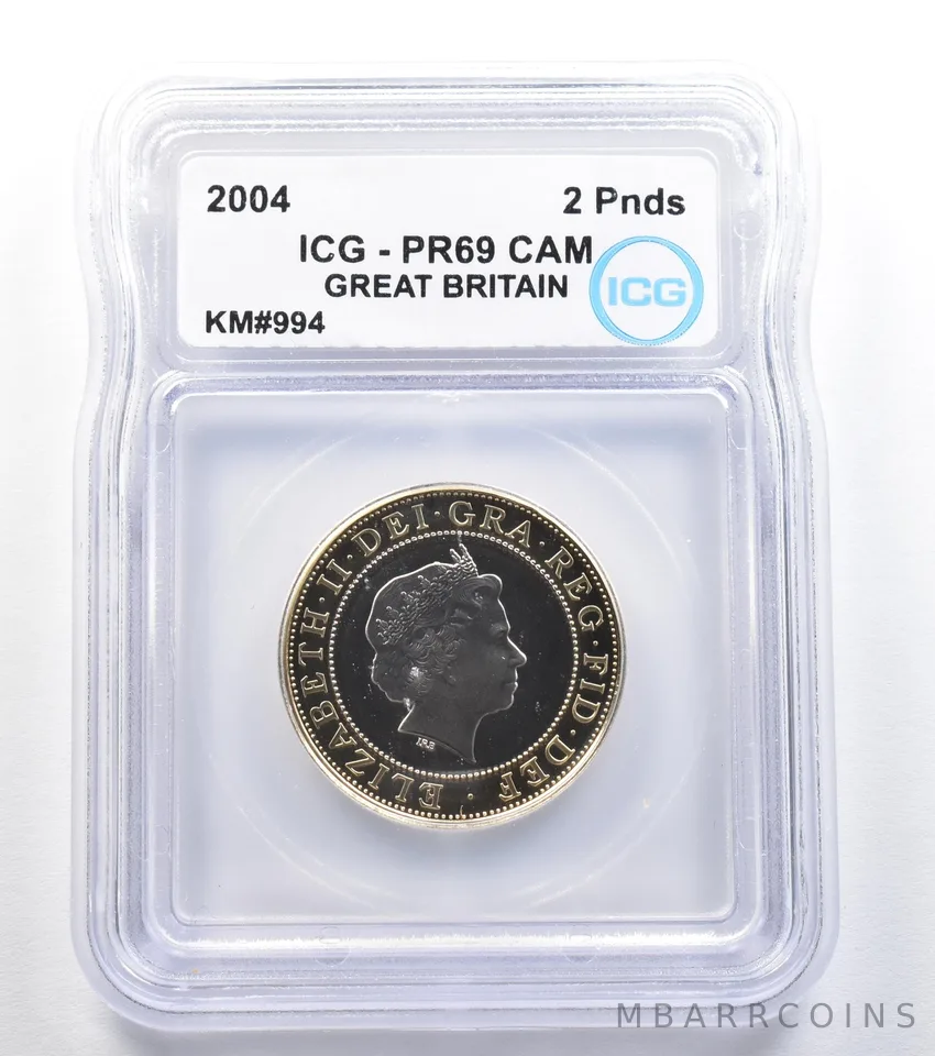 2004 Great Britain 2 Pounds KM#994 PR69 CAM ICG *7876