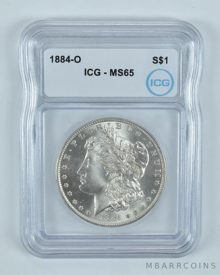 1884-O Morgan Silver Dollar MS65 ICG