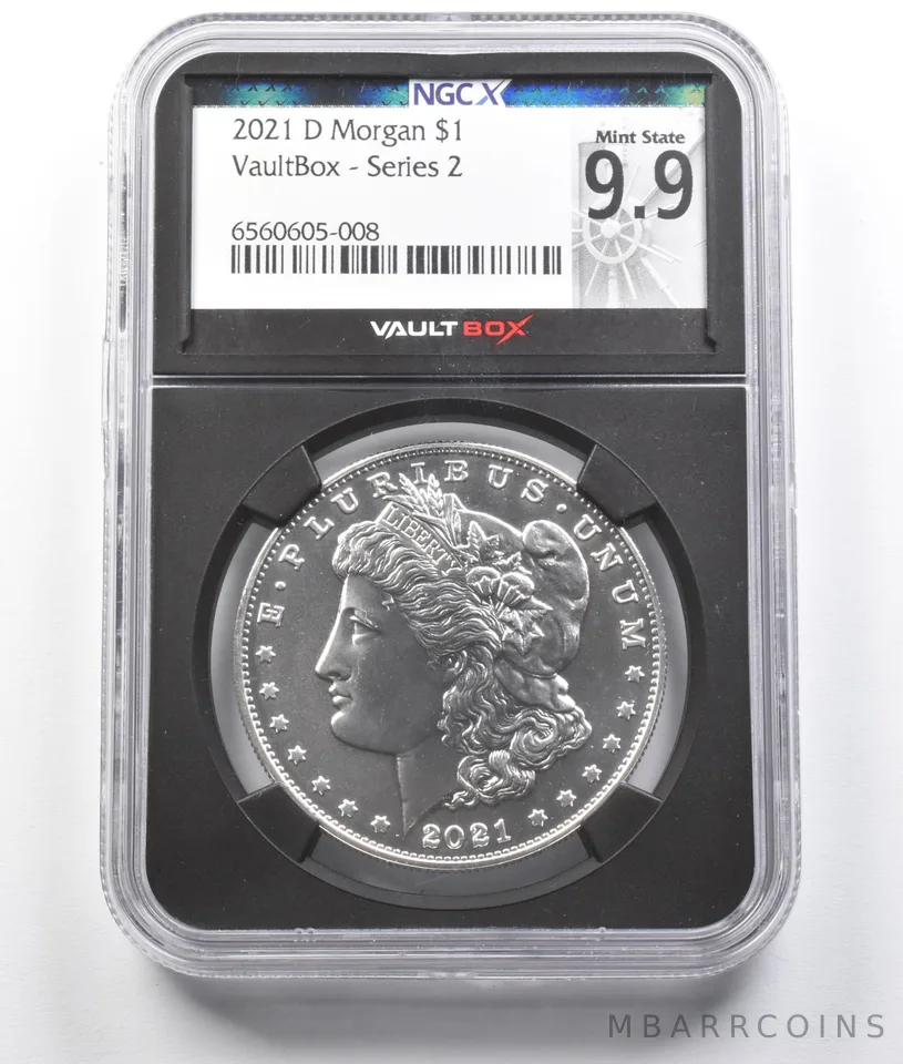 MS 9.9 2021-D Morgan Silver Dollar VaultBox Series 2 NGC X *8058