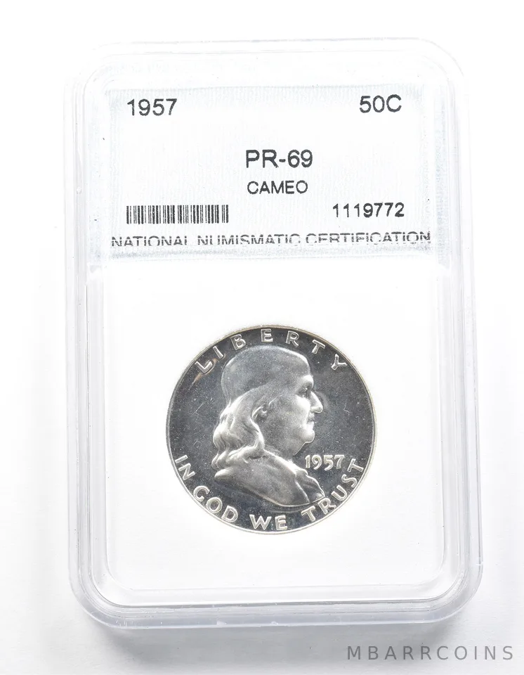 1957 Franklin Half Dollar Cameo Proof *1489