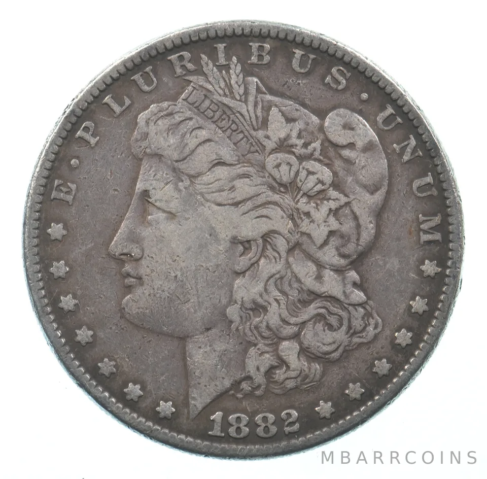 Early - 1882 Morgan Silver Dollar - 90% US Coin *573