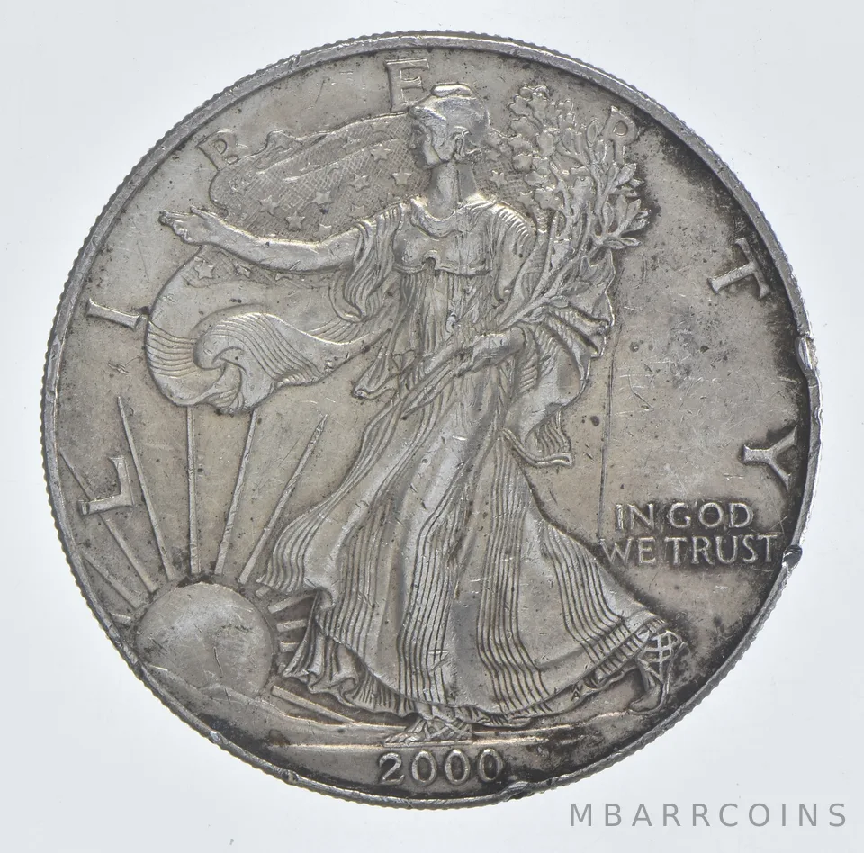 Better Date 2000 American Silver Eagle 1 Troy Oz .999 Fine Silver *076