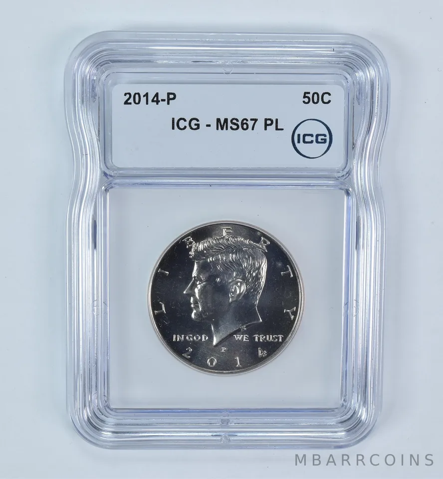 2014-P Kennedy Half Dollar MS67 PL ICG