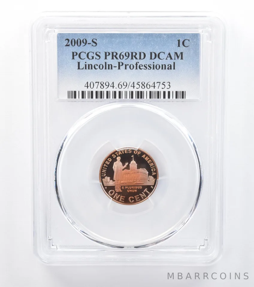 2009-S Lincoln Cent Professional Life PR69 RD DCAM PCGS Beautiful Tone *7734