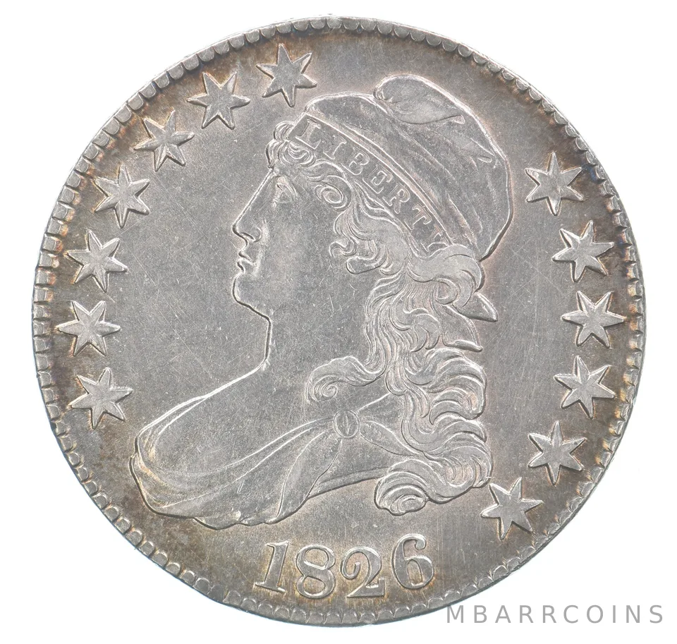 1826 Capped Bust Half Dollar Peripheral Tone *9122