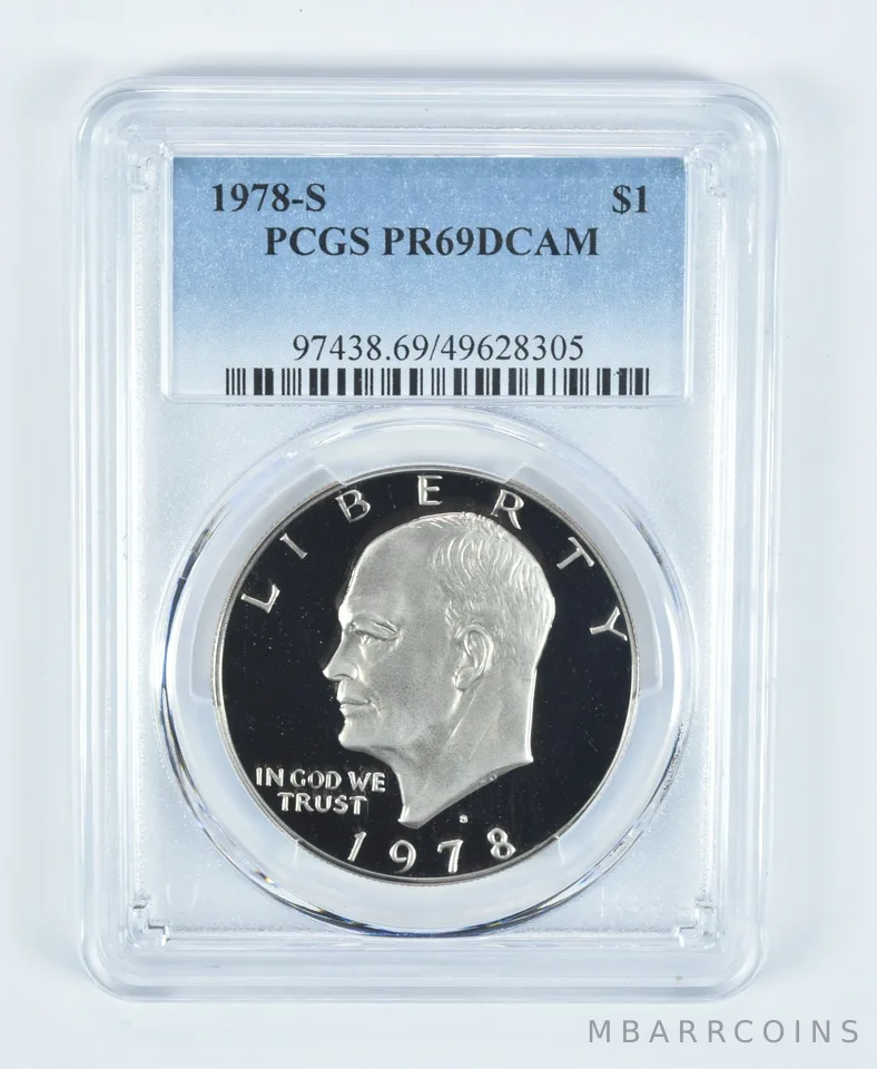 1978-S Eisenhower $1 PR69 DCAM PCGS Blue Label