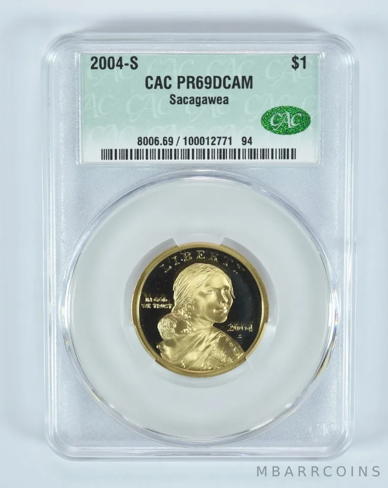 2004-S Sacagawea $1 PR69 DCAM CAC CACg