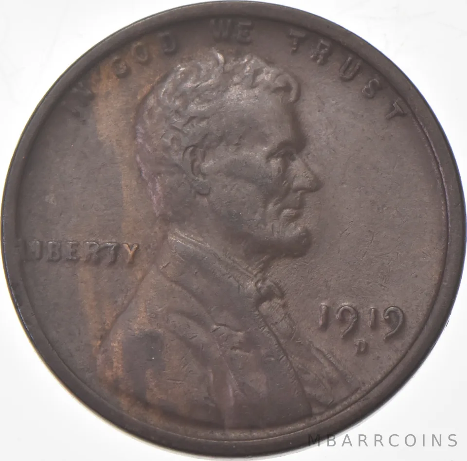 1919-D Lincoln Wheat Cent a9169