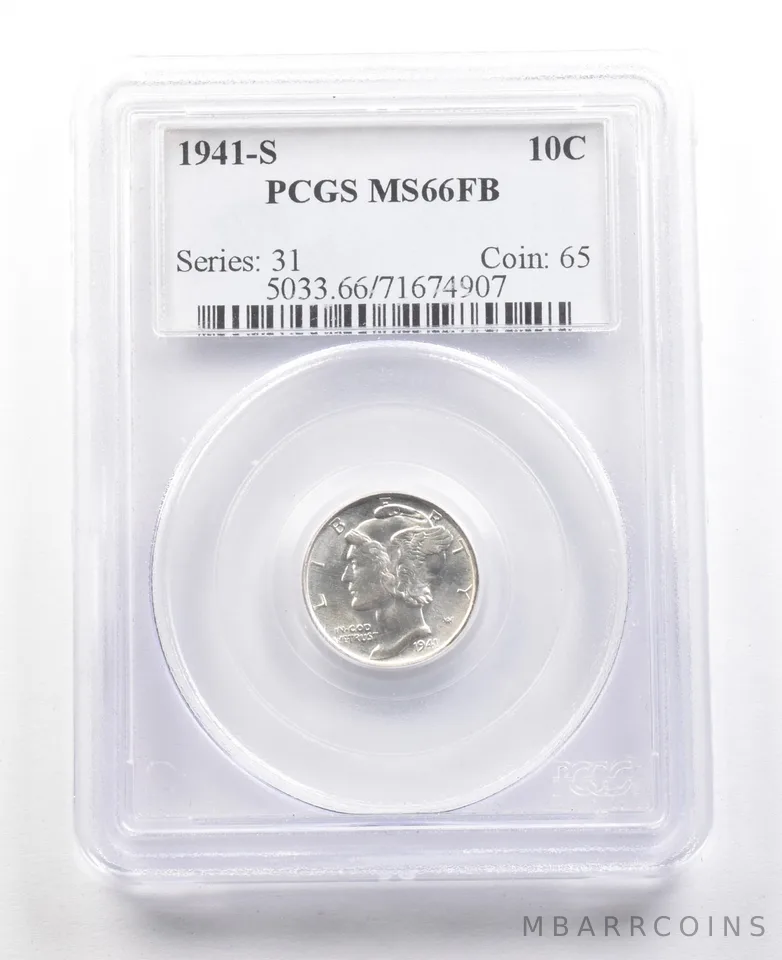 1941-S Mercury Dime MS66 FB PCGS *3639