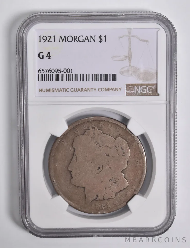 G4 1921 Morgan Silver Dollar NGC Low Ball Lowball Pocket Piece *4664