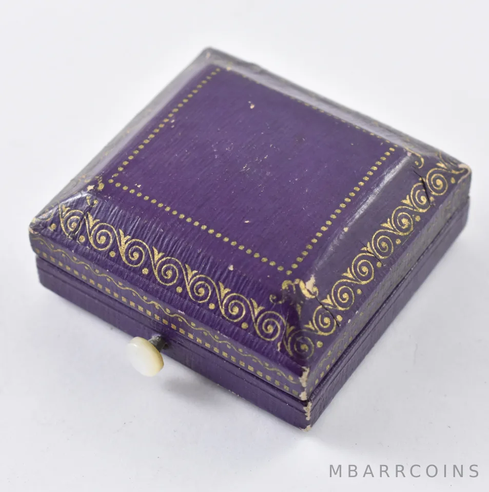 Purple Bank Holiday US $5/$2.50 Box 1920's Gold Coin Gift Presentation *5922