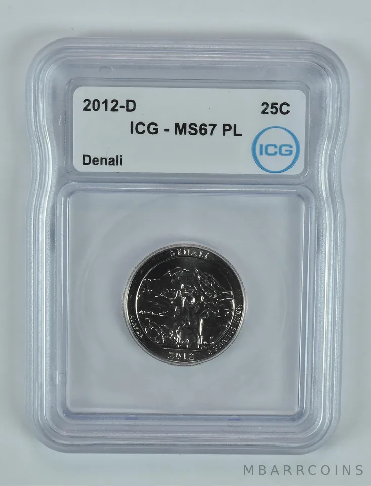 2012-D Washington Quarter ATB Denali MS67 PL ICG