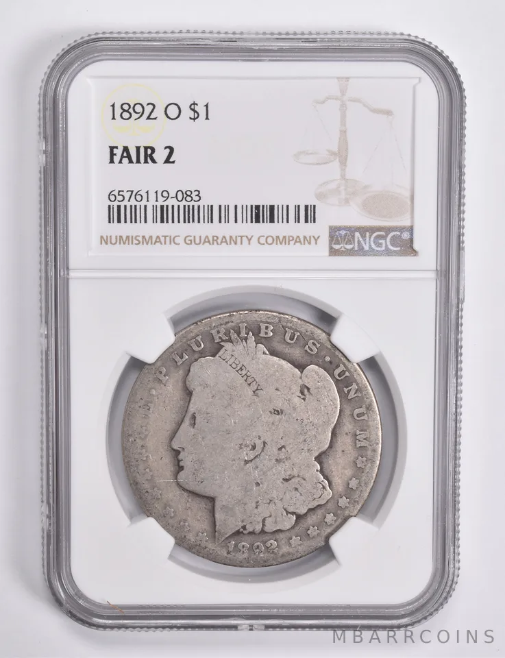 FAIR 2 1892-O Morgan Silver Dollar NGC Lowball Low Ball a4653