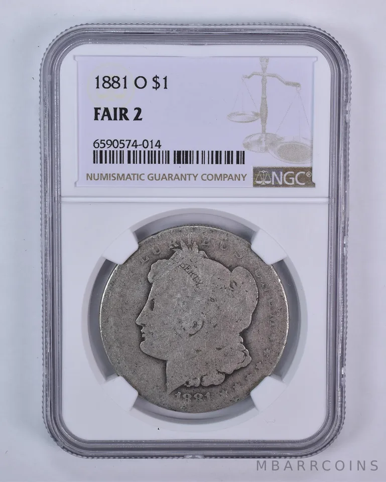 1881-O Morgan Silver Dollar Fair 2 NGC Lowball