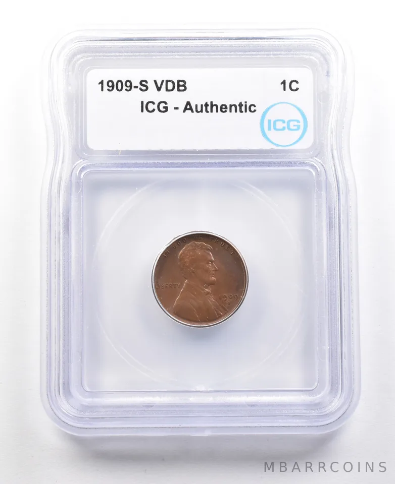 1909-S VDB Lincoln Wheat Cent Authentic ICG *3491