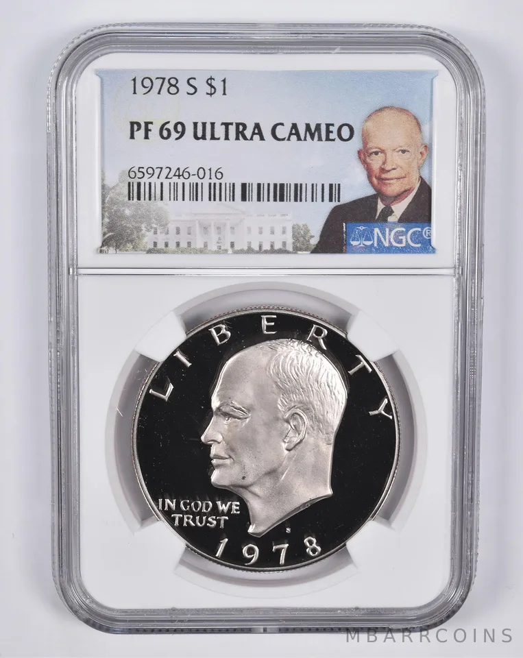 1978-S Eisenhower $1 PF69 UCam NGC Special Lbl