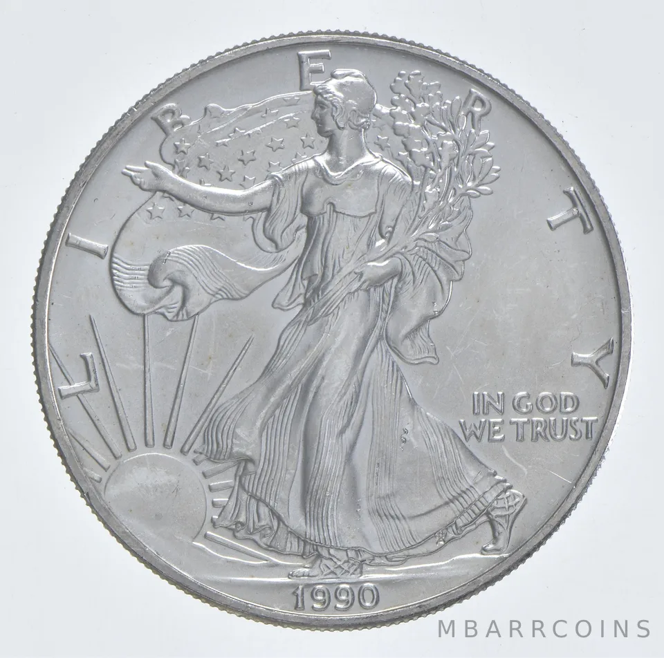 Better Date 1990 American Silver Eagle 1 Troy Oz .999 Fine Silver *043