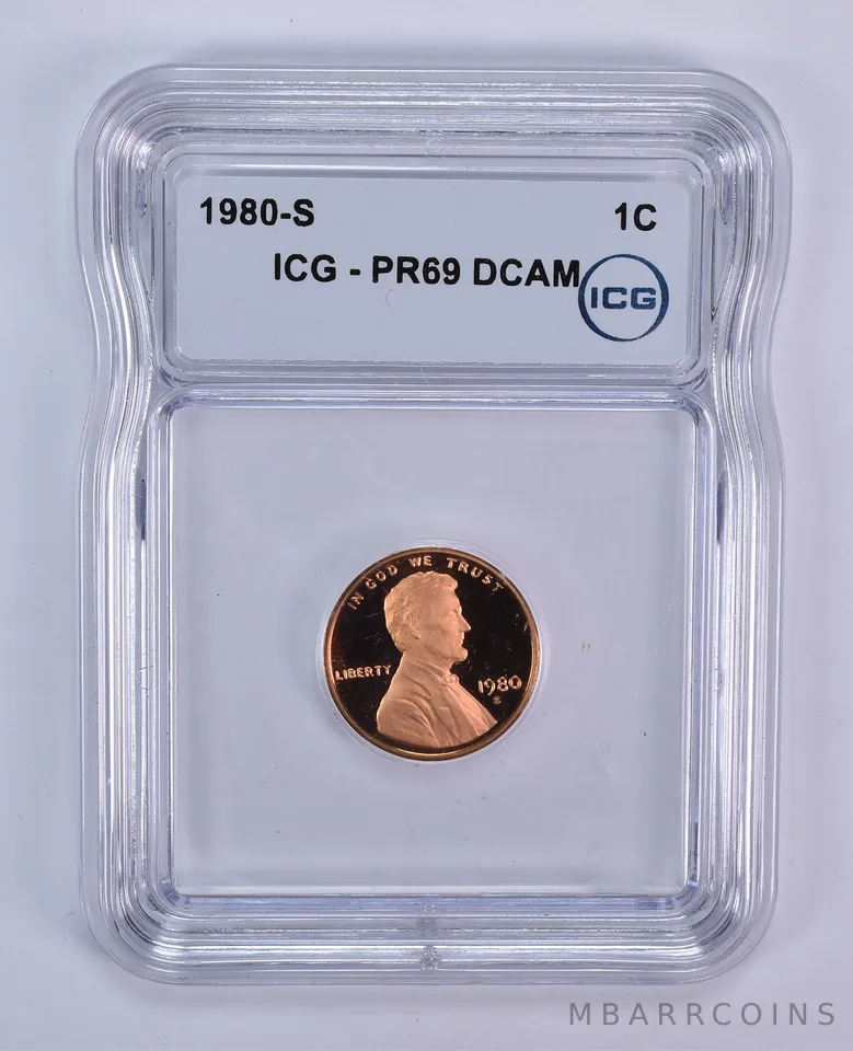 1980-S Lincoln Memorial Cent PR69 DCAM ICG