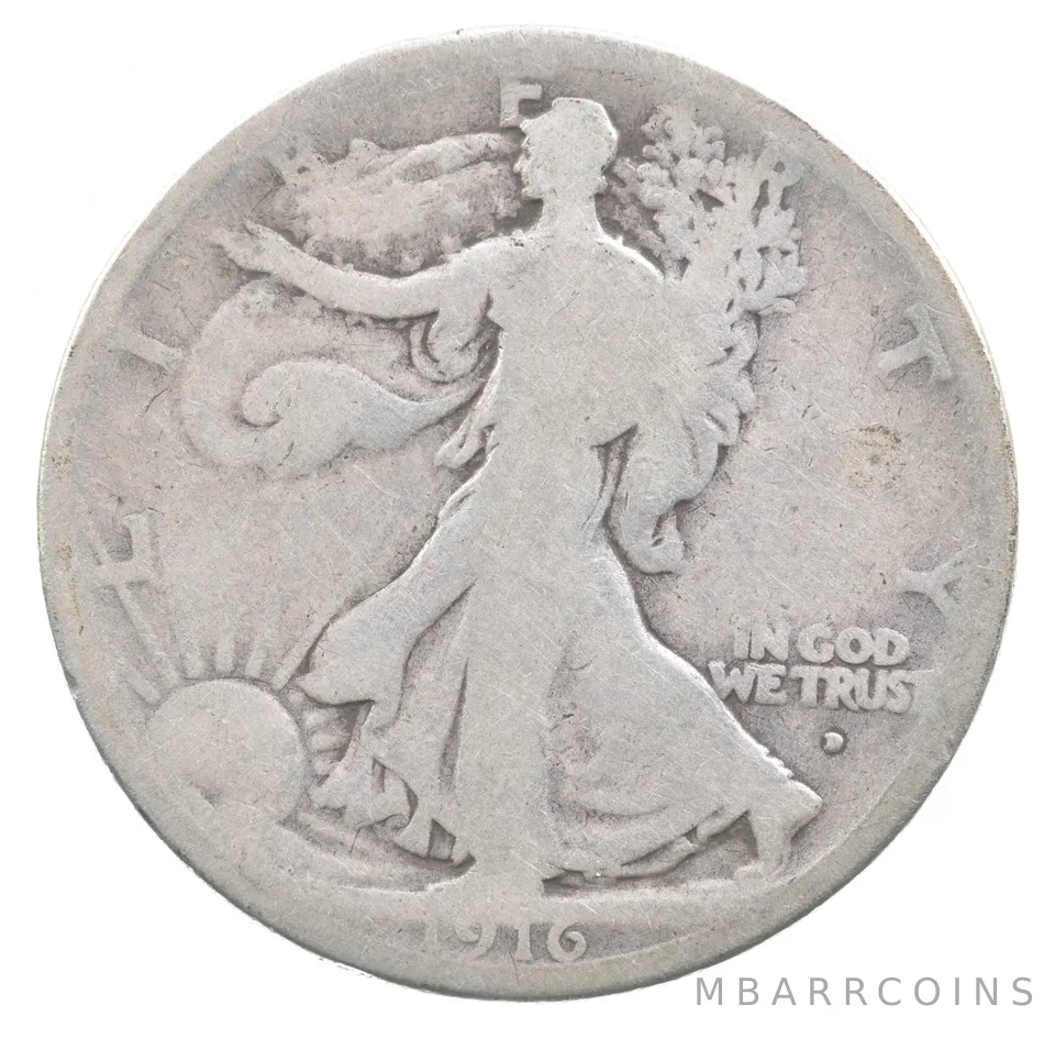 1916-D Walking Liberty Half Dollar *6713