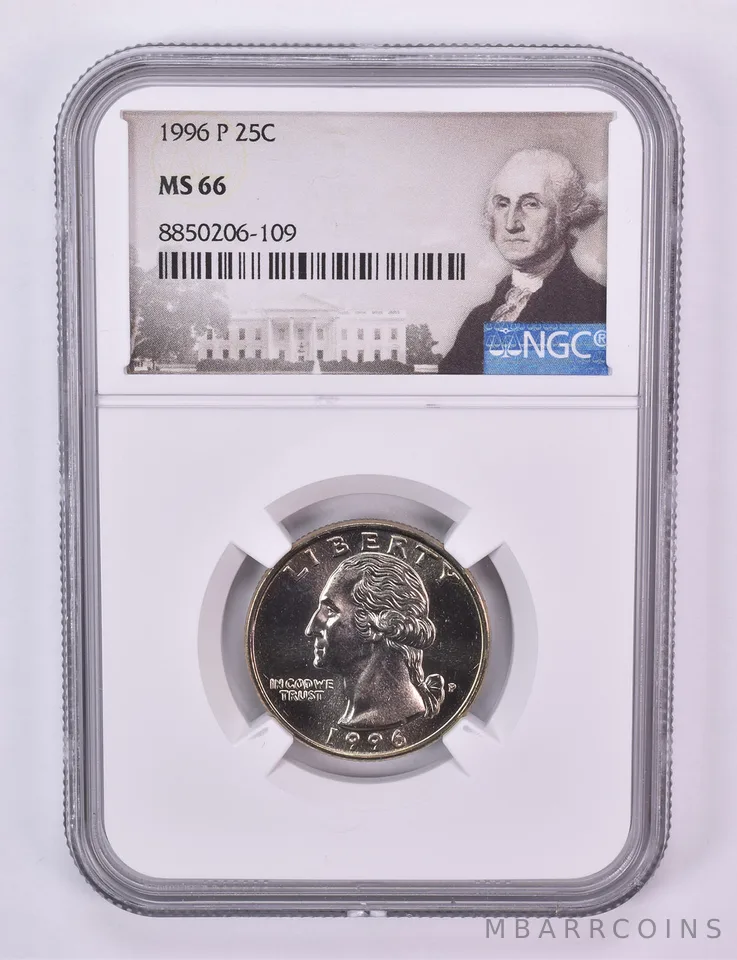 1996-P Washington Quarter MS66 NGC Special Label
