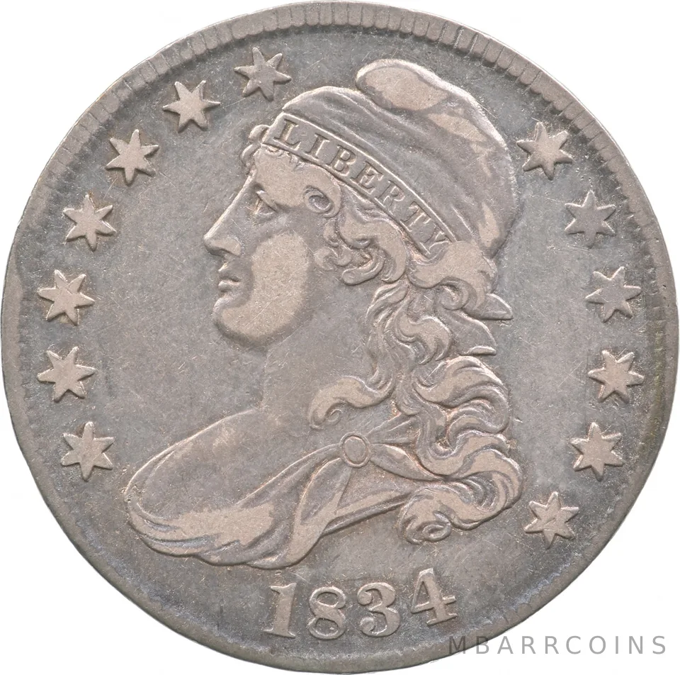 1834 Capped Bust Half Dollar a2865