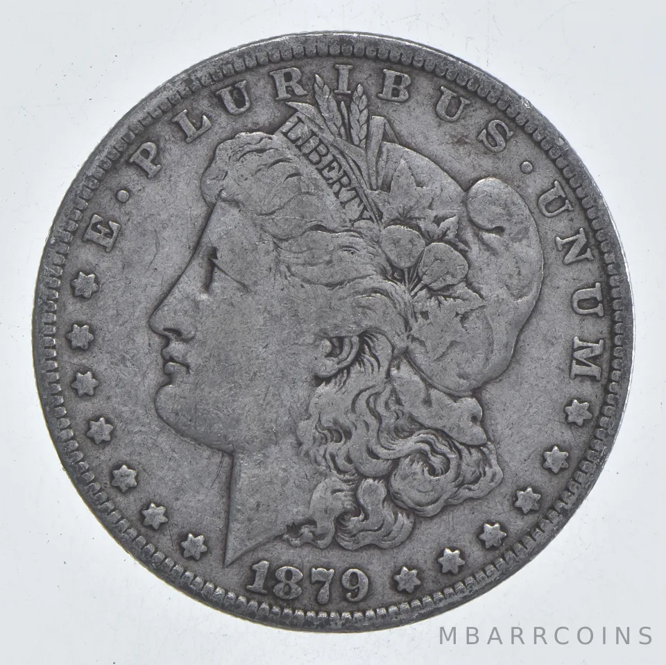 Early - 1879 Morgan Silver Dollar - 90% US Coin *091