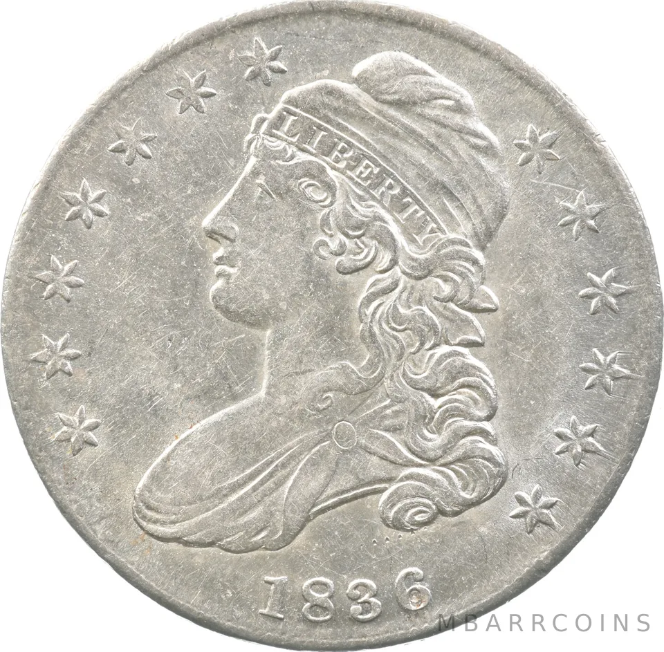 1836 Capped Bust Half Dollar Lettered Edge *5801