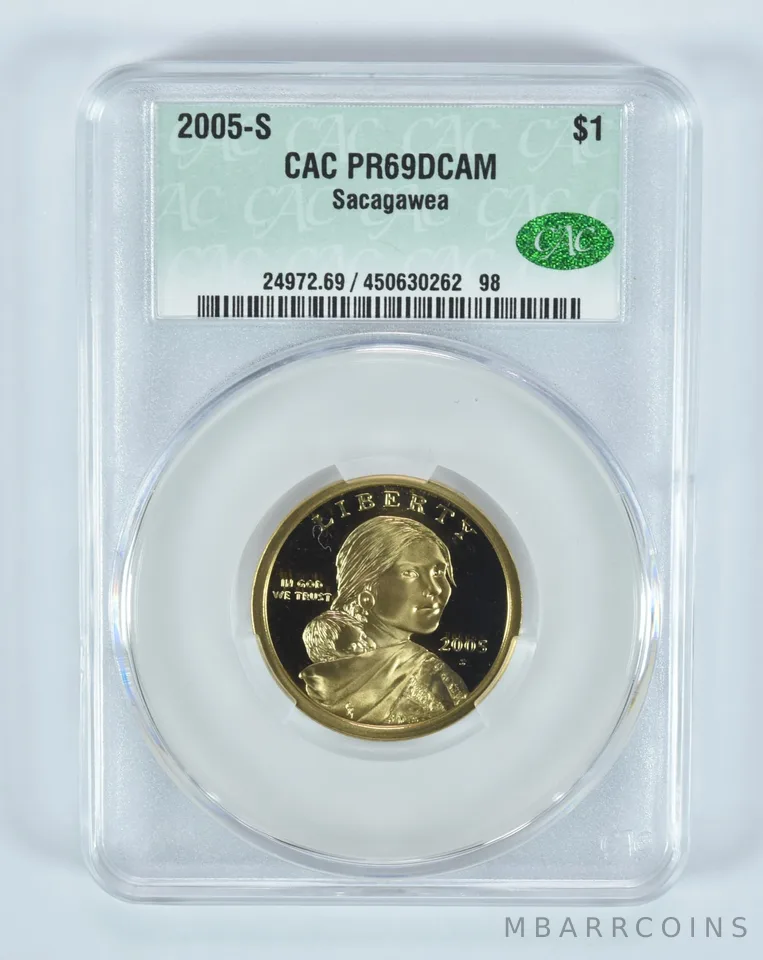 2005-S Sacagawea $1 PR69 DCAM CAC CACg