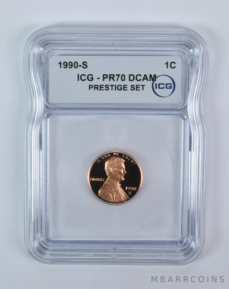1990-S Lincoln Memorial Cent Prestige Set PR70 DCAM ICG