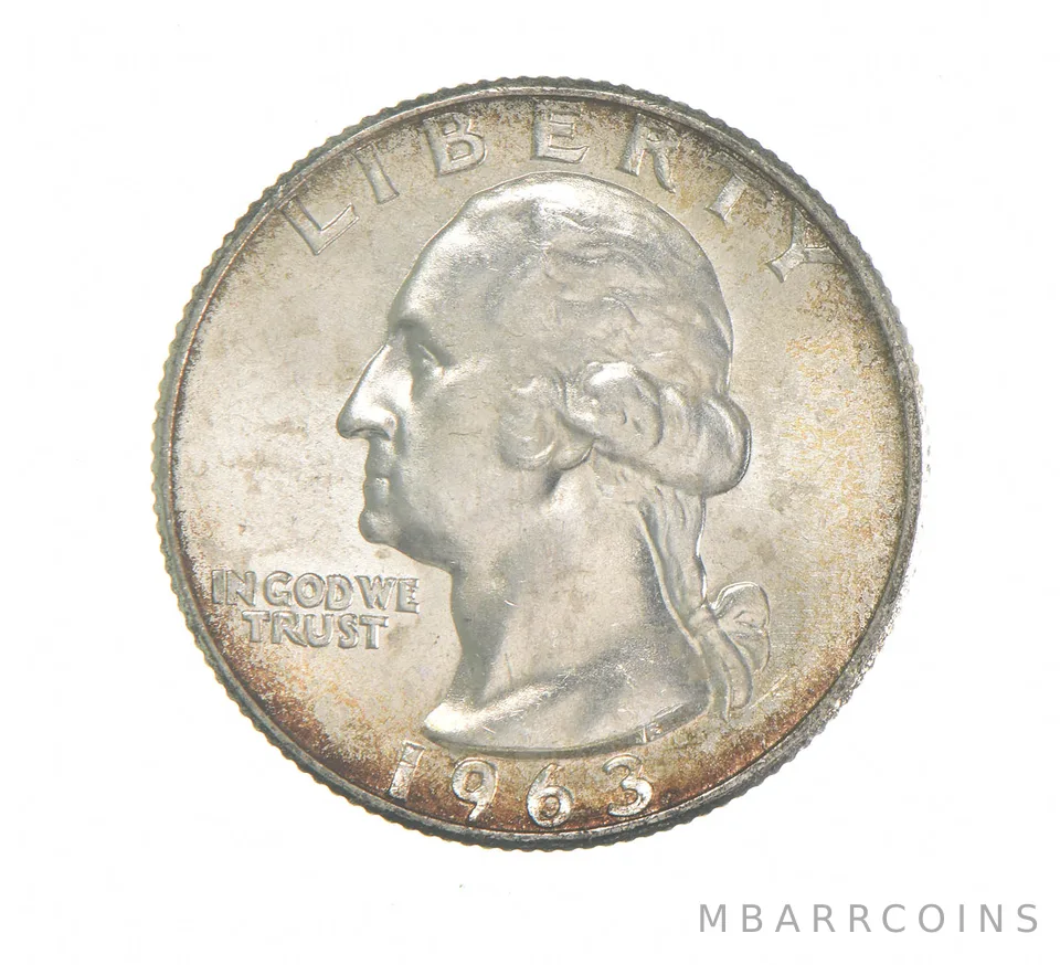 1963-D Washington Quarter- Crusty Original BU a2431