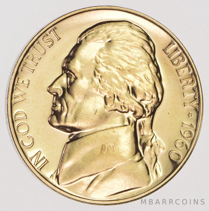 1960 Jefferson Nickel Proof