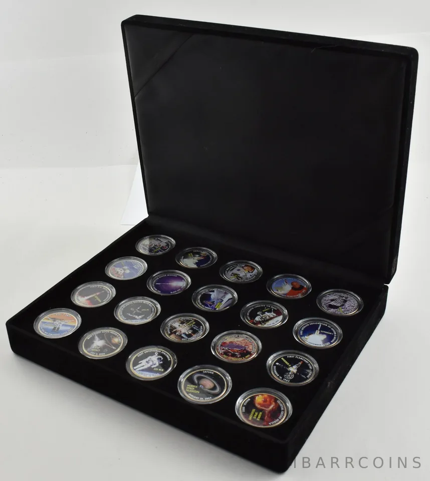 2004-06 Kennedy Half Dollars NASA Achievements Painted 20 Coin Set a9957