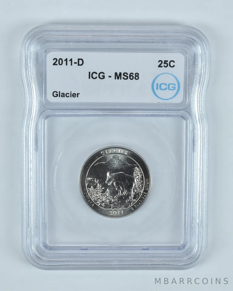 2011-D Washington Quarter ATB Glacier MS68 ICG