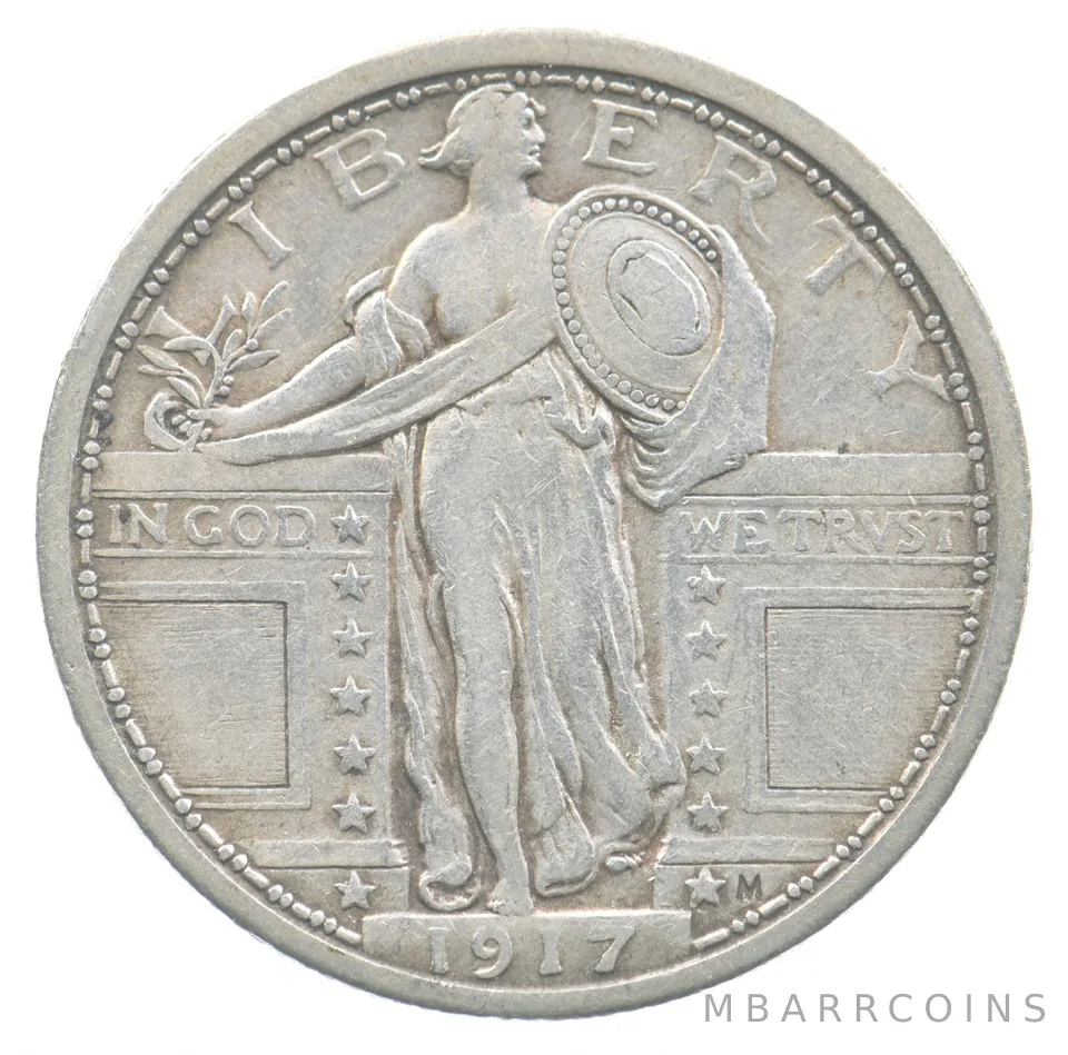 1917 Standing Liberty Quarter Type 1 *4756