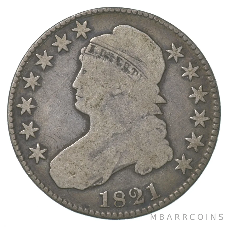 1821 Capped Bust Half Dollar a6428