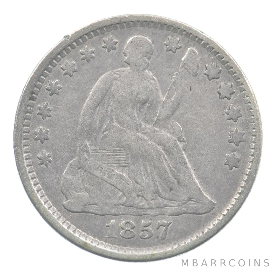 1857 Seated Liberty Half Dime *9998