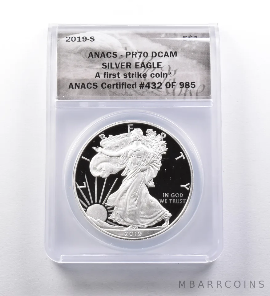 PR70 DCAM 2019-S American Silver Eagle FS ANACS *3009