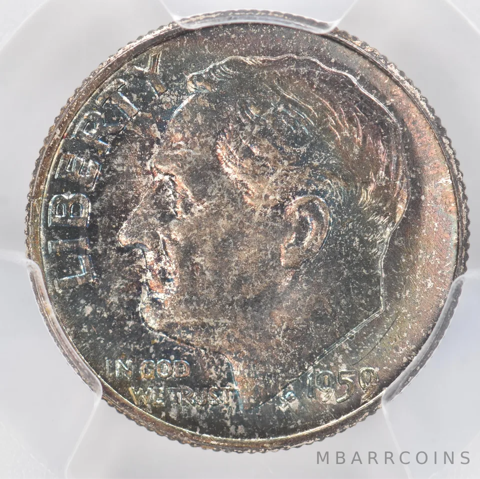 1959 Roosevelt Dime MS65 PCGS Beautiful Tone *0924