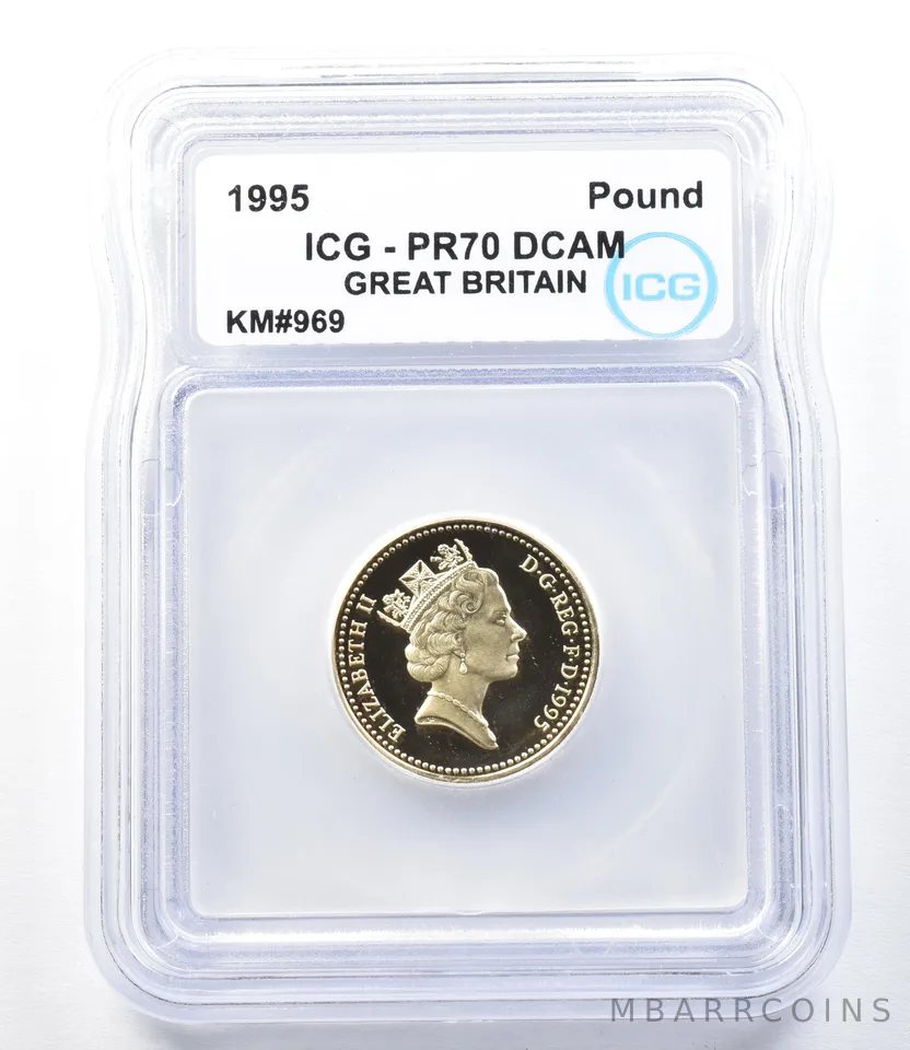 1995 Great Britain Pound KM#969 PR70 DCAM ICG a8929