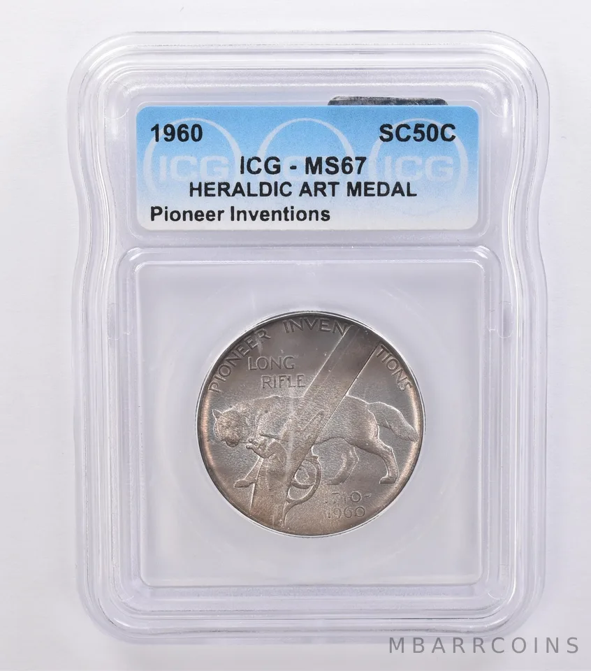 1960 So Called Half Dollar Pioneer Inventions MS67 ICG Beautiful Tone *8702