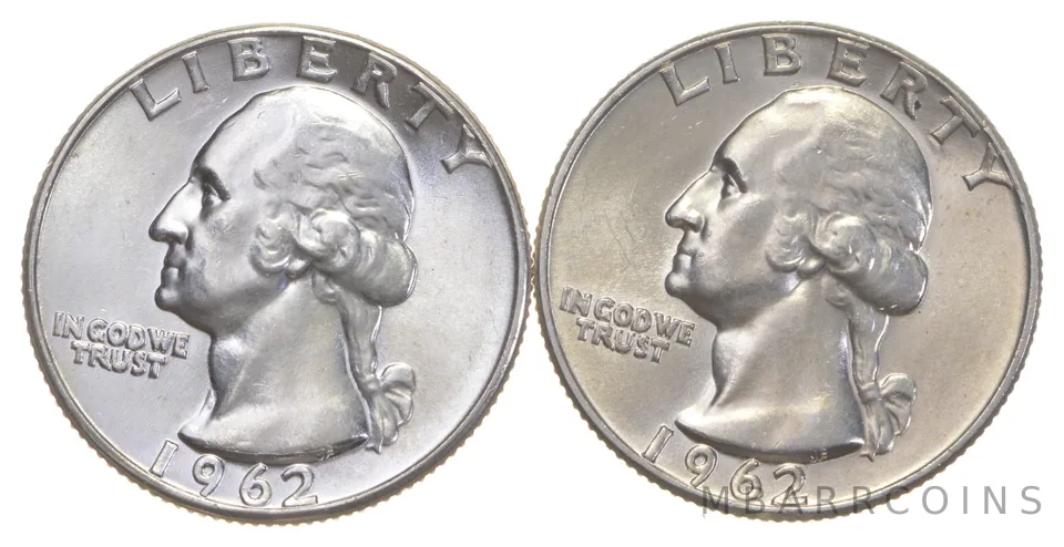 Choice Unc 1962 P+D Washington Quarter Gem BU Collection Lot Set