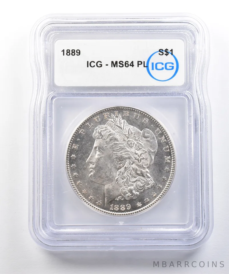 1889 Morgan Silver Dollar MS64 PL ICG *0436