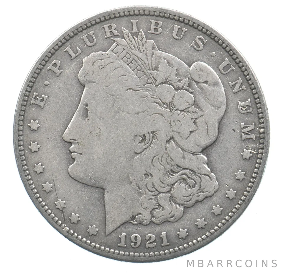Early - 1921 Morgan Silver Dollar - 90% US Coin *996