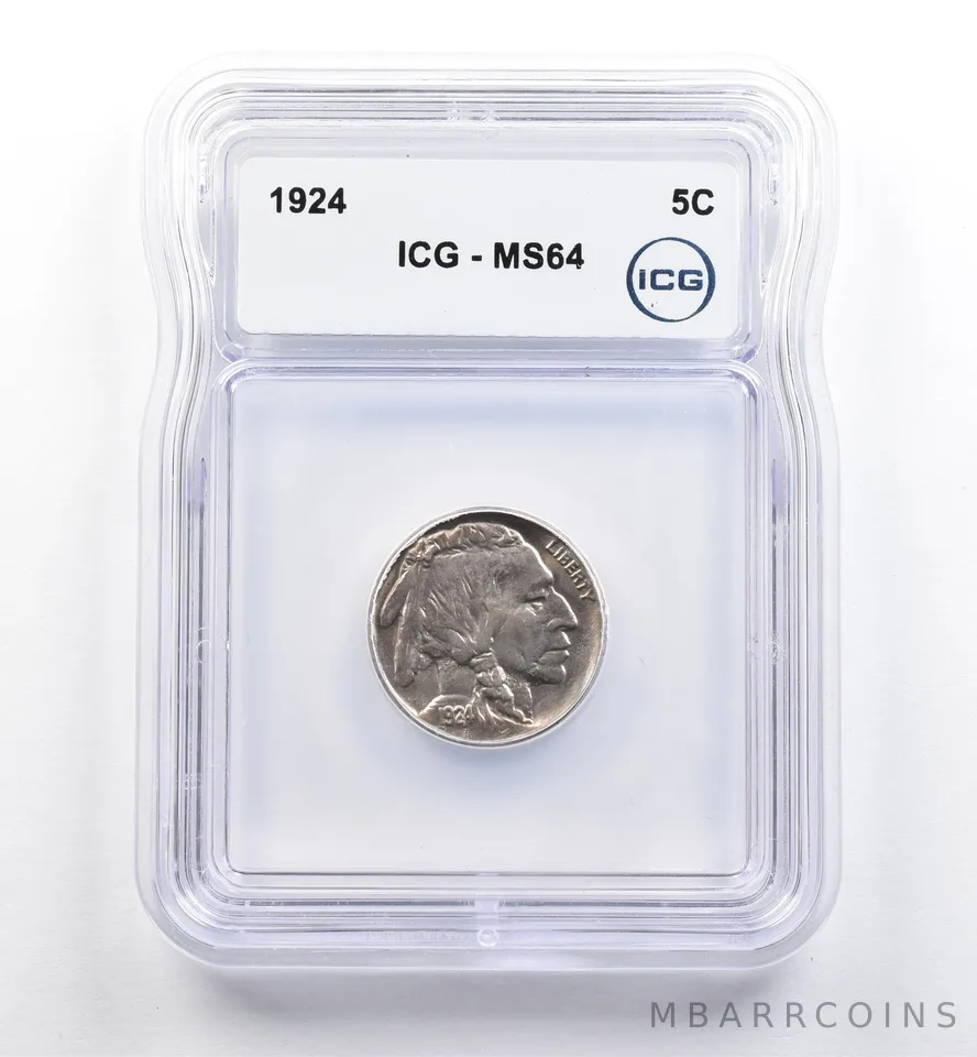 1924 Indian Head Buffalo Nickel MS64 ICG *9976