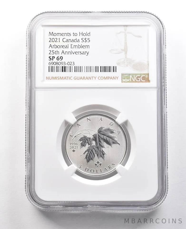 2021 Canada 5 Dollars Silver Arboreal Emblem 25th Anniversary SP69 NGC *8426